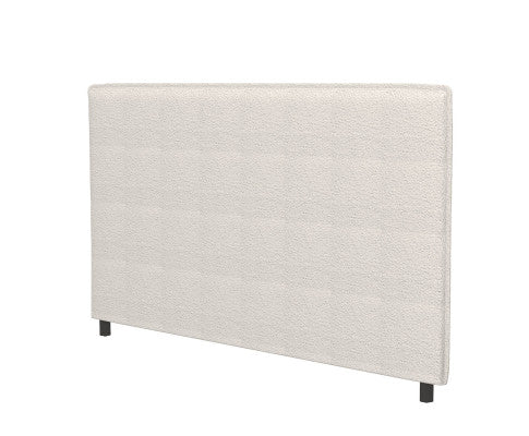 Milano Decor Gia Boucle Bedhead Headboard Upholstered Luxury Cushioned White Milano Decor