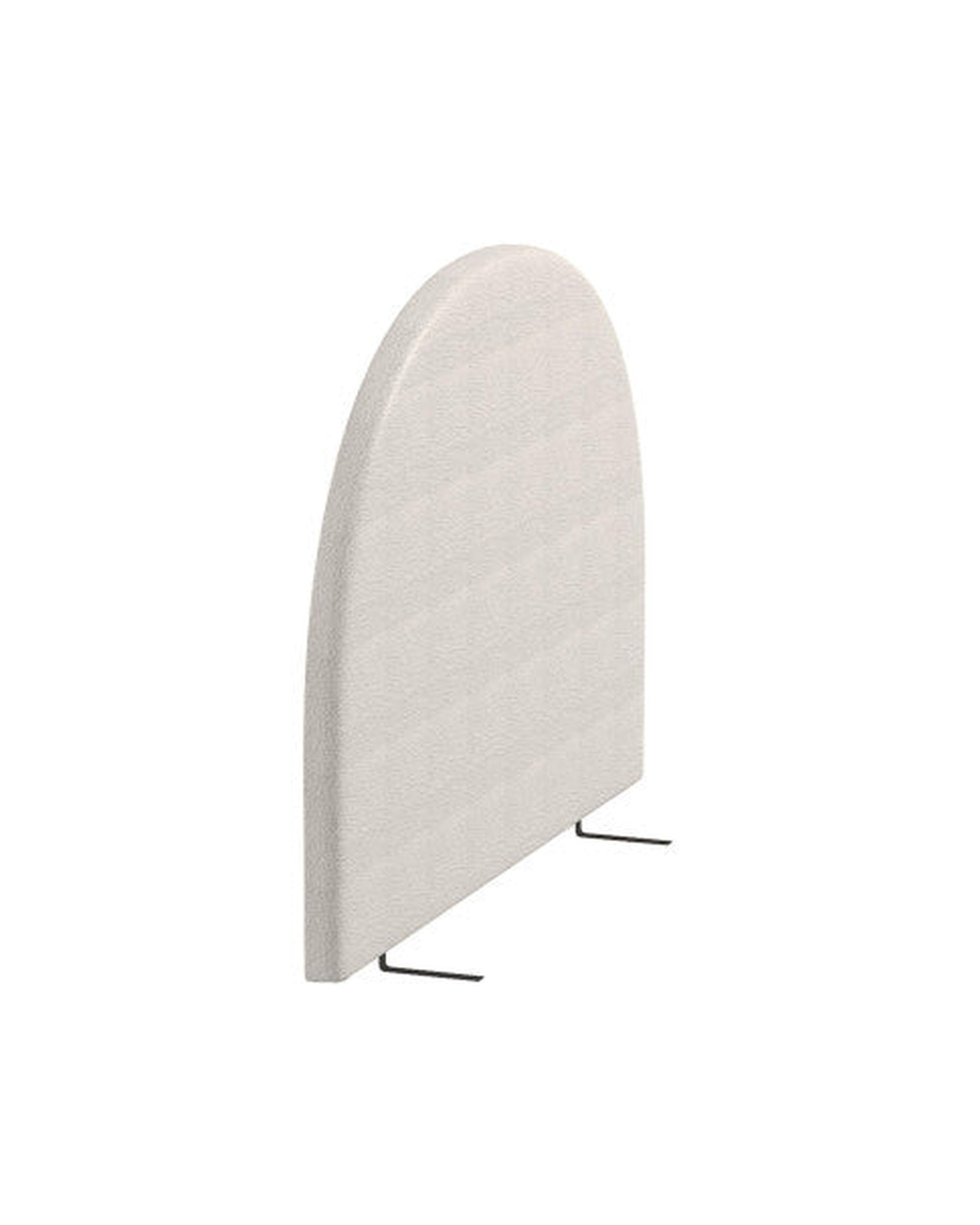 Milano Decor Ariana Curved Boucle Bedhead Headboard Upholstered Cushioned White Milano Decor