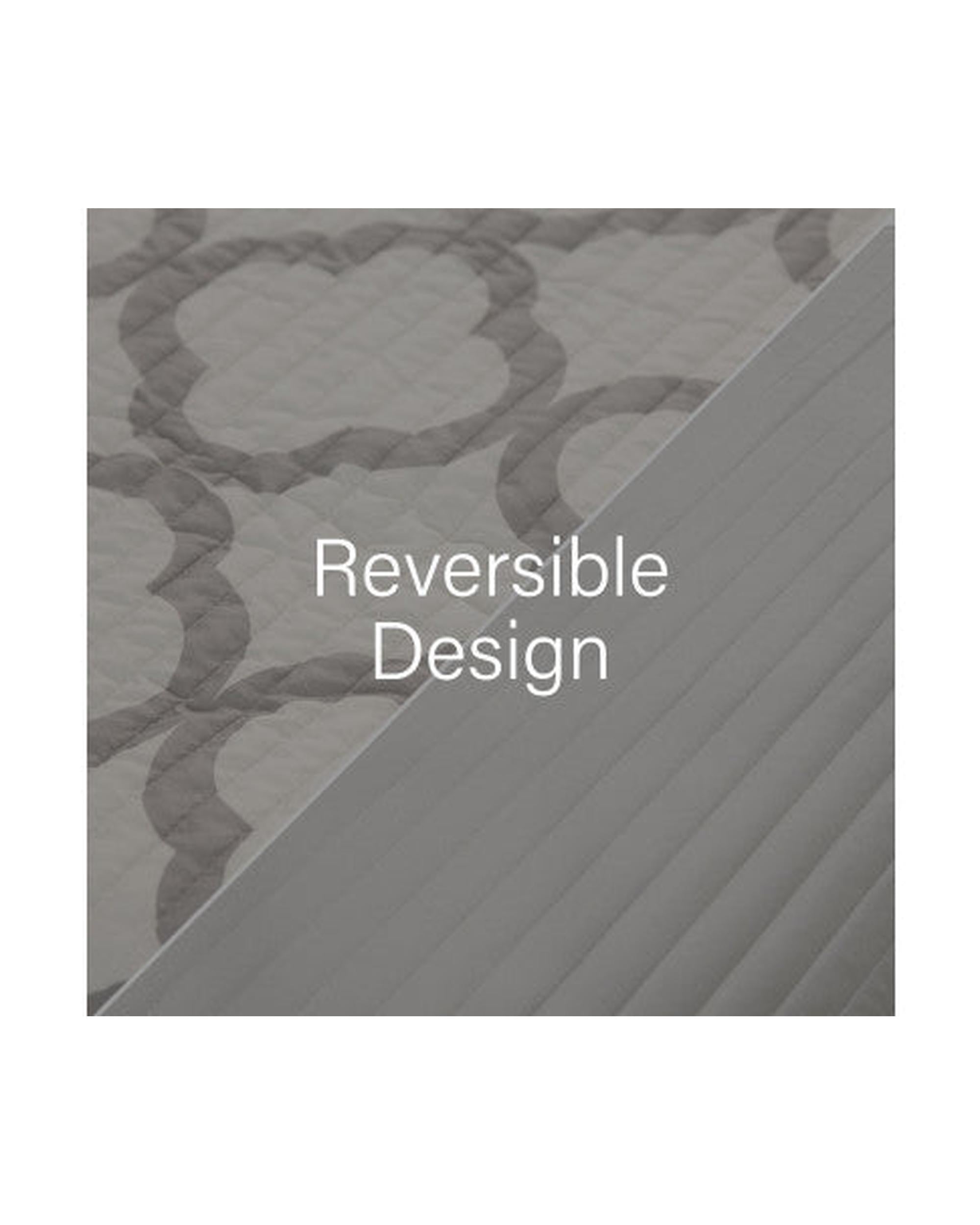 Royal Comfort Bamboo Cooling Reversible 7 Piece Comforter Set Bedspread - White Royal Comfort