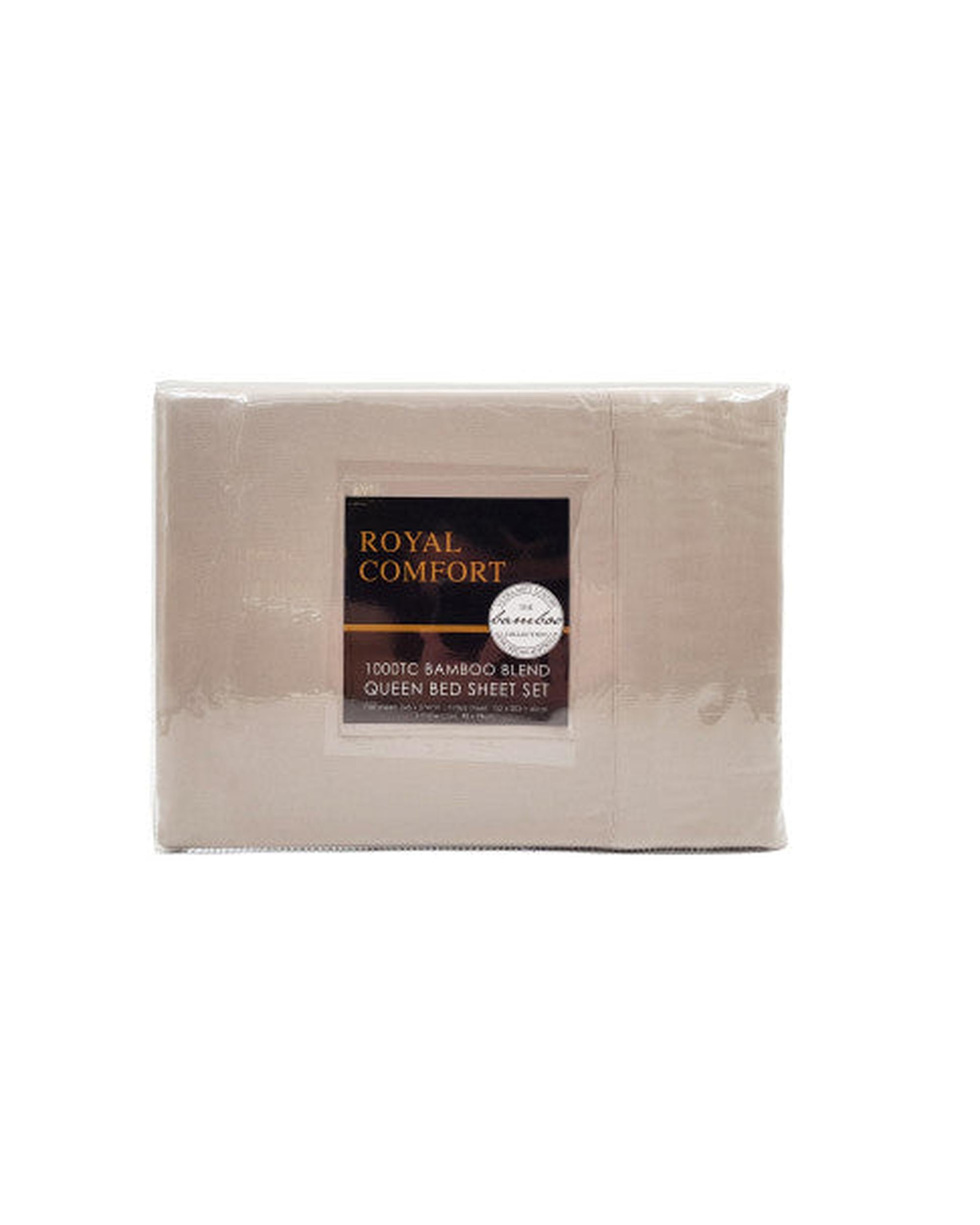 Royal Comfort Bamboo Blended Sheet & Pillowcases Set 1000TC Ultra Soft Bedding - GREY Royal Comfort