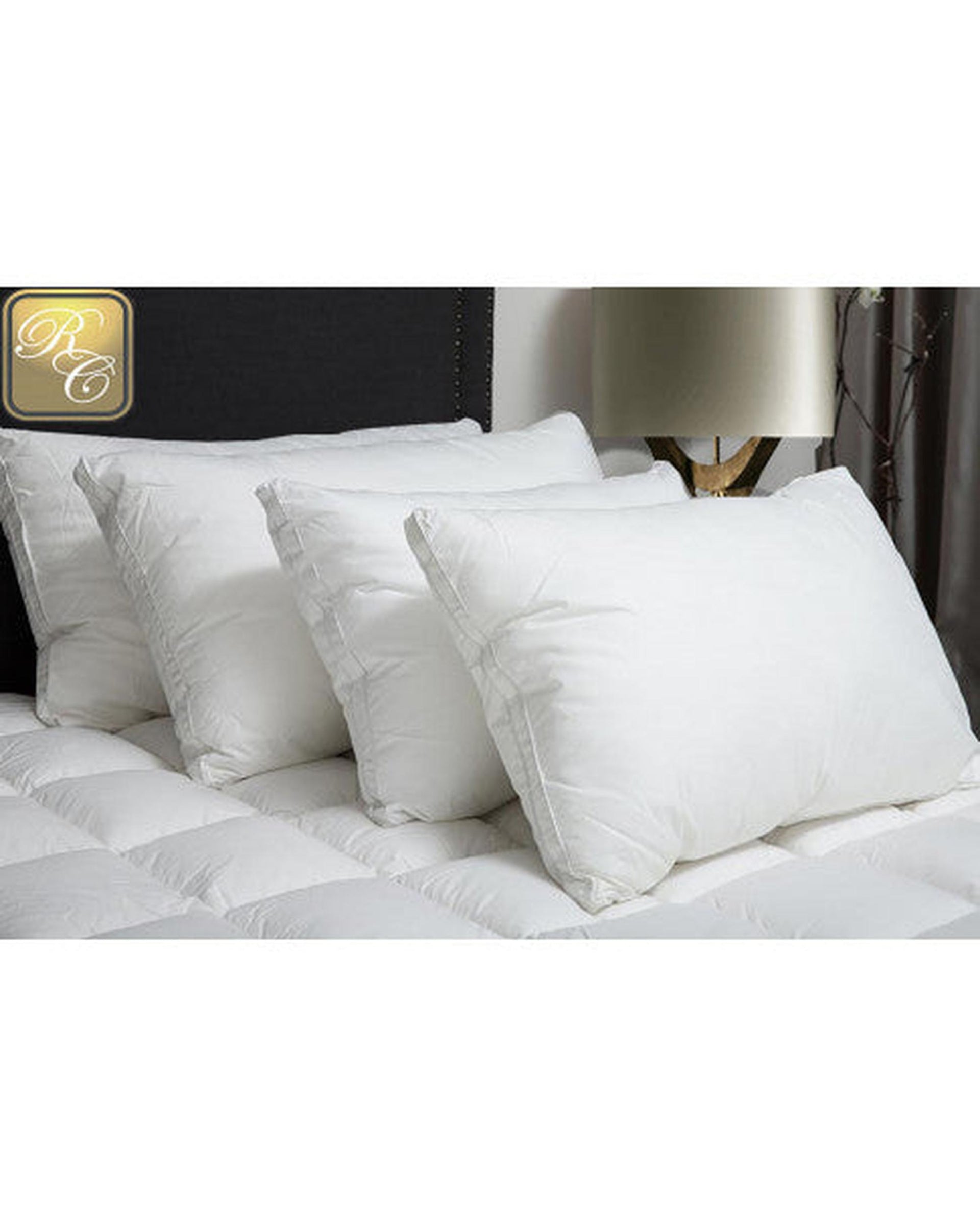 Royal Comfort Cotton 233 TC Luxury Signature Hotel Soft Hypoallergenic Pillow 50 x 90 cm White Royal Comfort