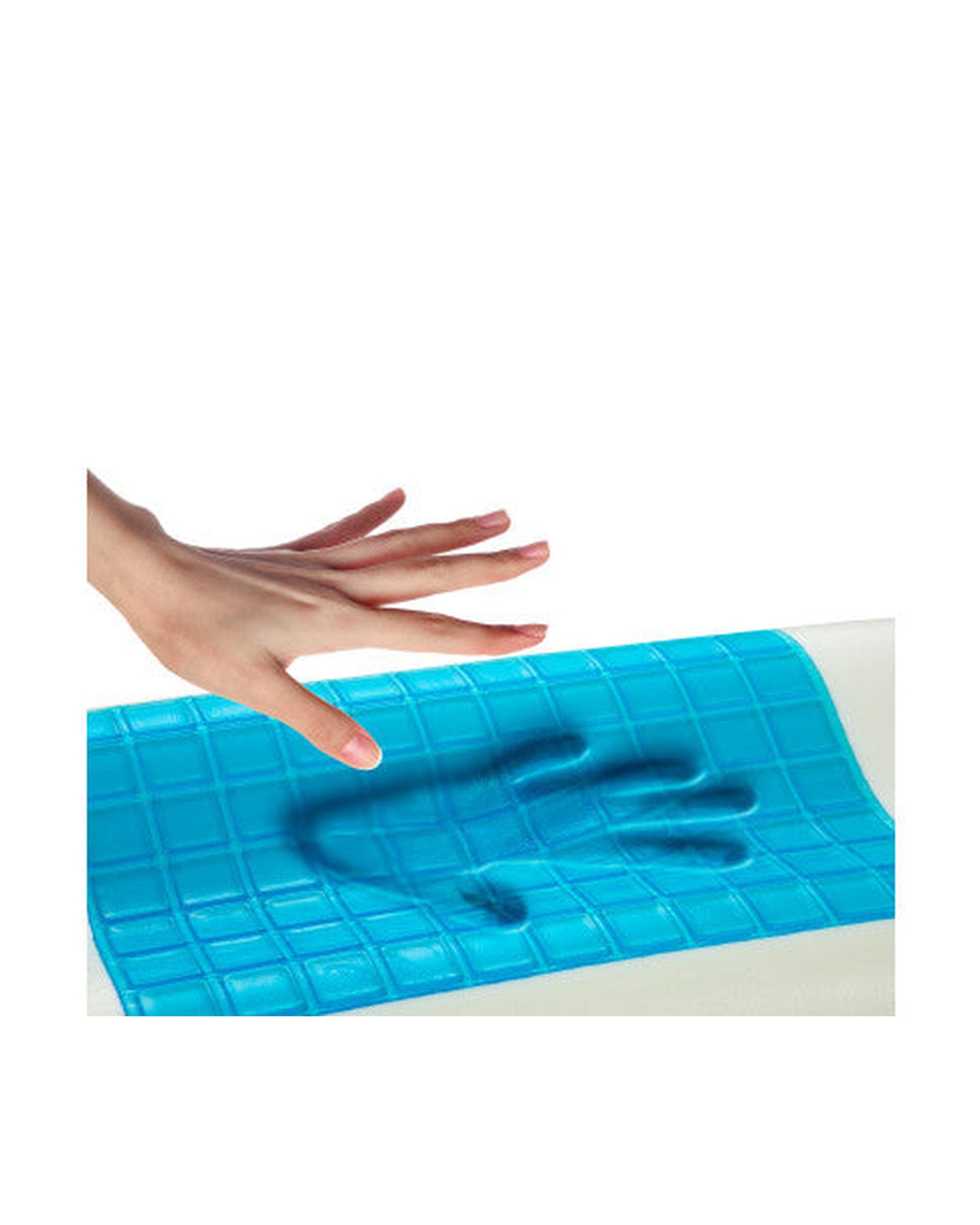 Royal Comfort Cooling Gel Contour High Density Memory Foam Pillow Single Pack 30 x 50 cm White, Blue Royal Comfort