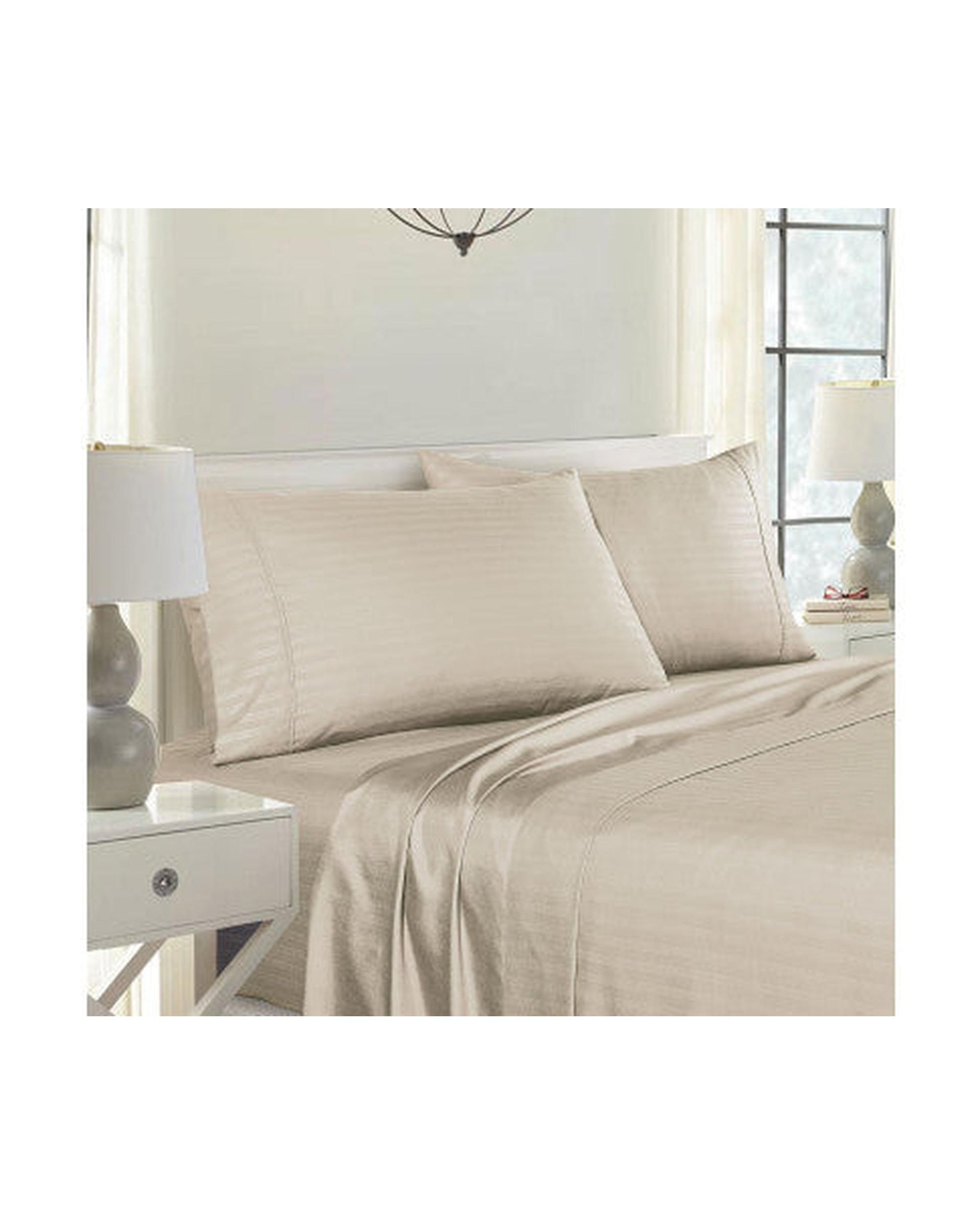 Royal Comfort Twin Pack Pillowcases Cooling Bamboo Blend Ultra Soft 51cm x 76cm 51 x 76cm - SAND Royal Comfort
