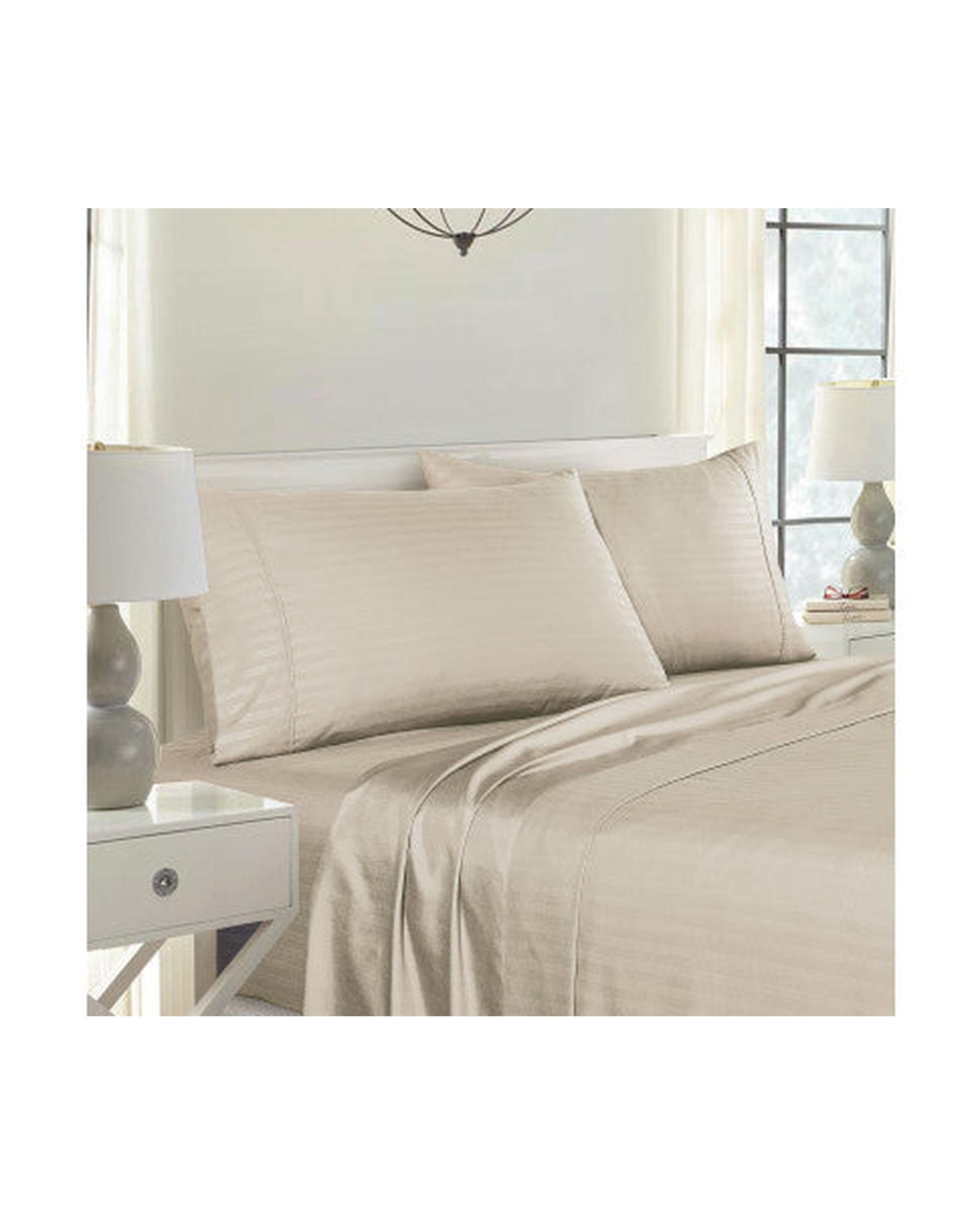 Royal Comfort Twin Pack Pillowcases Cooling Bamboo Blend Ultra Soft 51cm x 76cm 51 x 76cm - SAND Royal Comfort