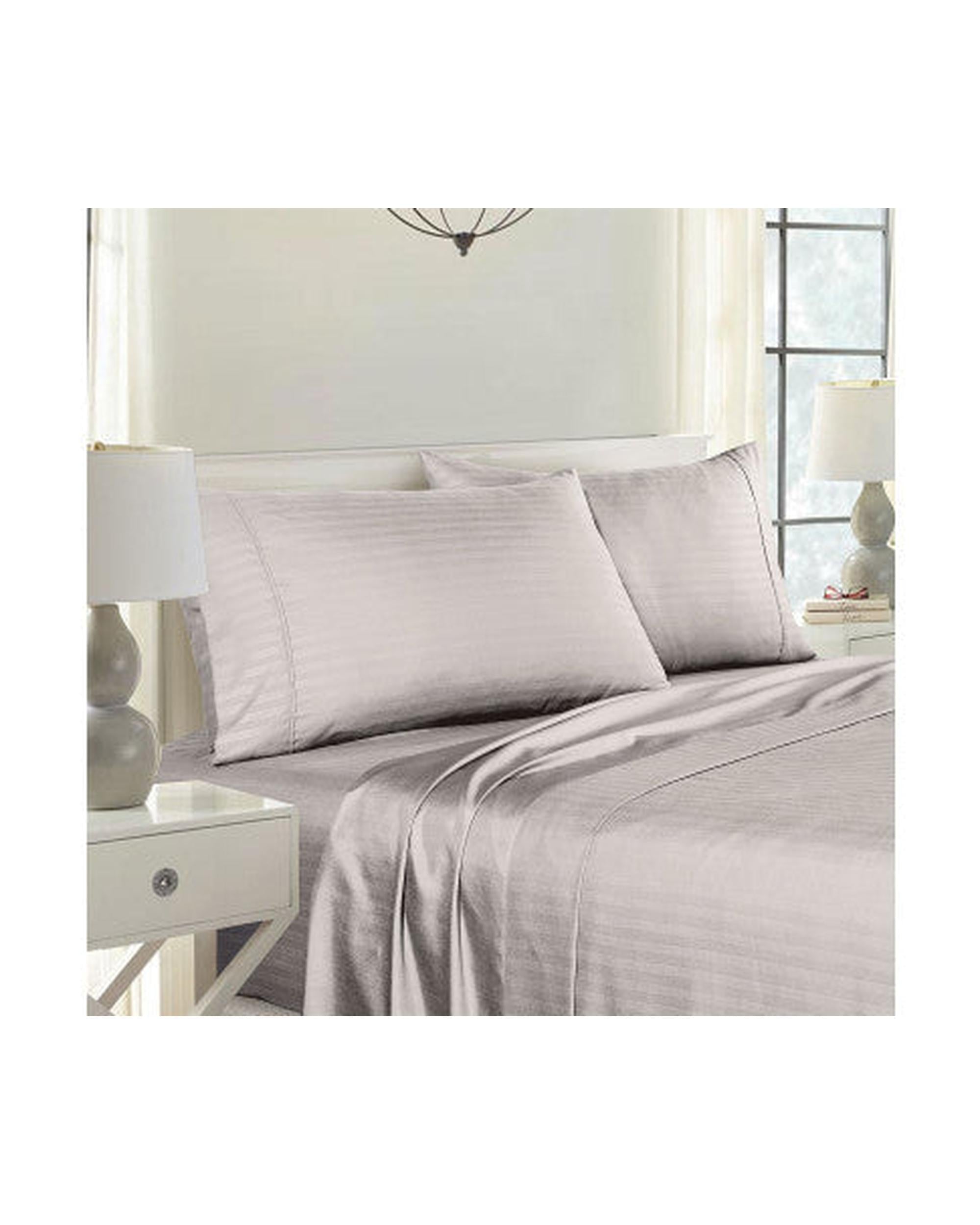 Royal Comfort Twin Pack Pillowcases Cooling Bamboo Blend Ultra Soft 51cm x 76cm 51 x 76cm - SILVER GREY Royal Comfort