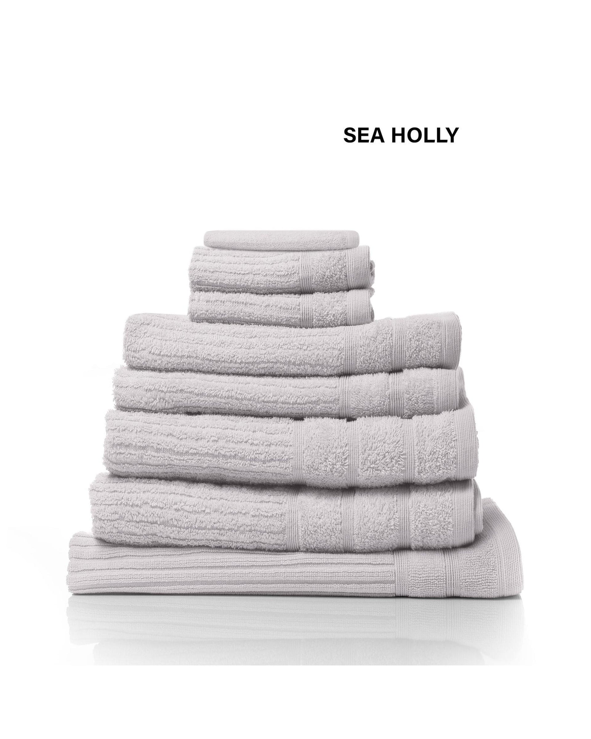Royal Comfort Eden Egyptian Cotton 600GSM 8 Piece Luxury Bath Towels Set 8 Piece Holly Royal Comfort