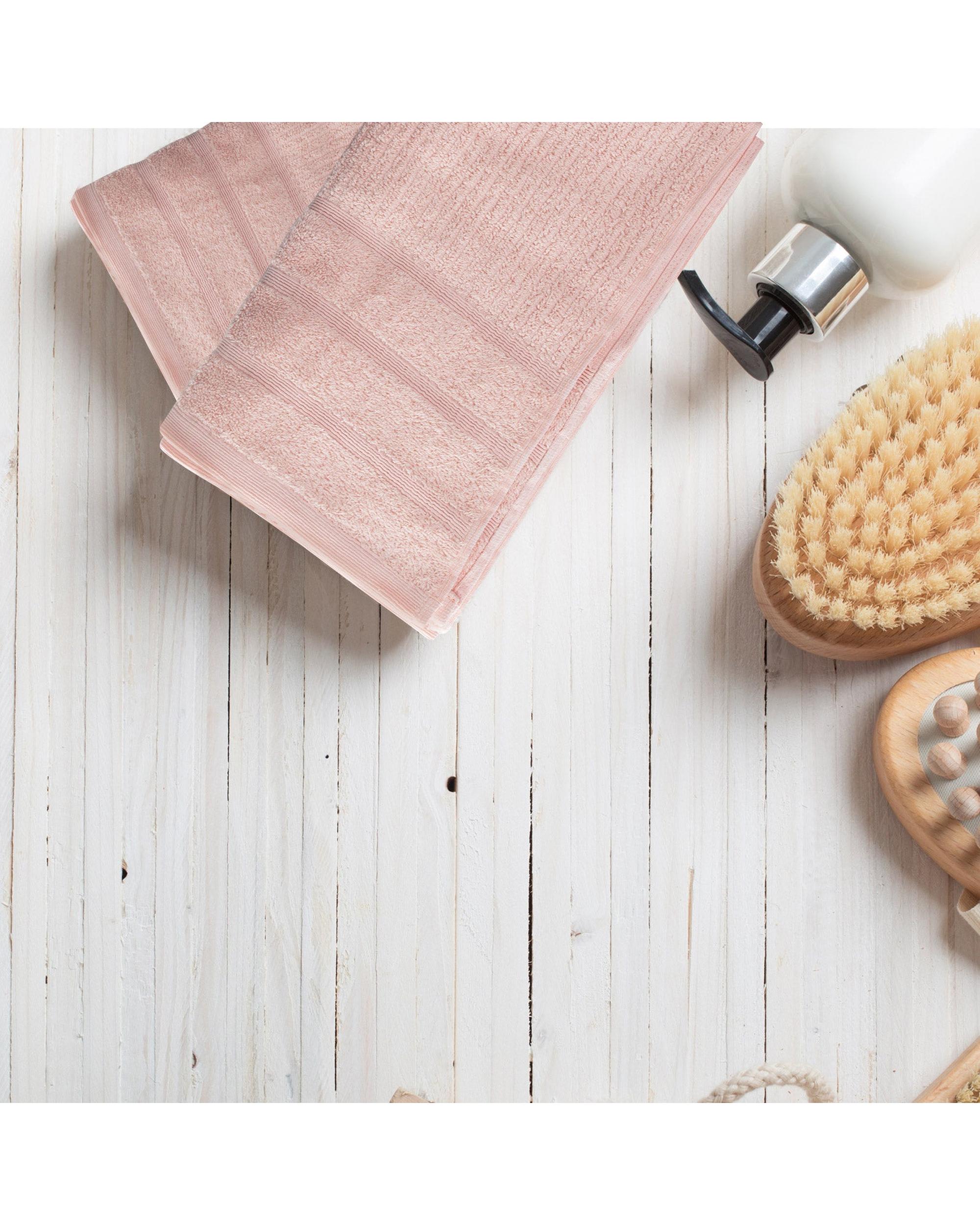 Royal Comfort Eden Egyptian Cotton 600GSM 8 Piece Luxury Bath Towels Set 8 Piece Blush Royal Comfort