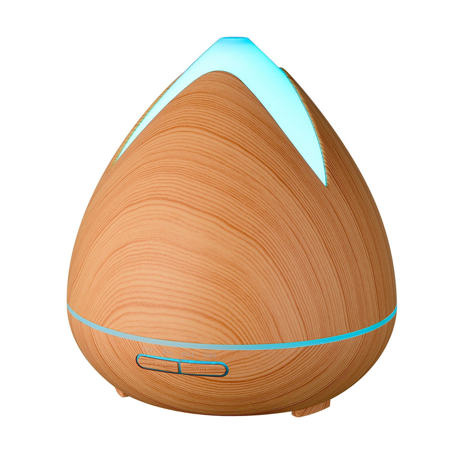 Essential Oils Ultrasonic Aromatherapy Diffuser Air Humidifier Purify 400ML  Light Wood Milano Decor