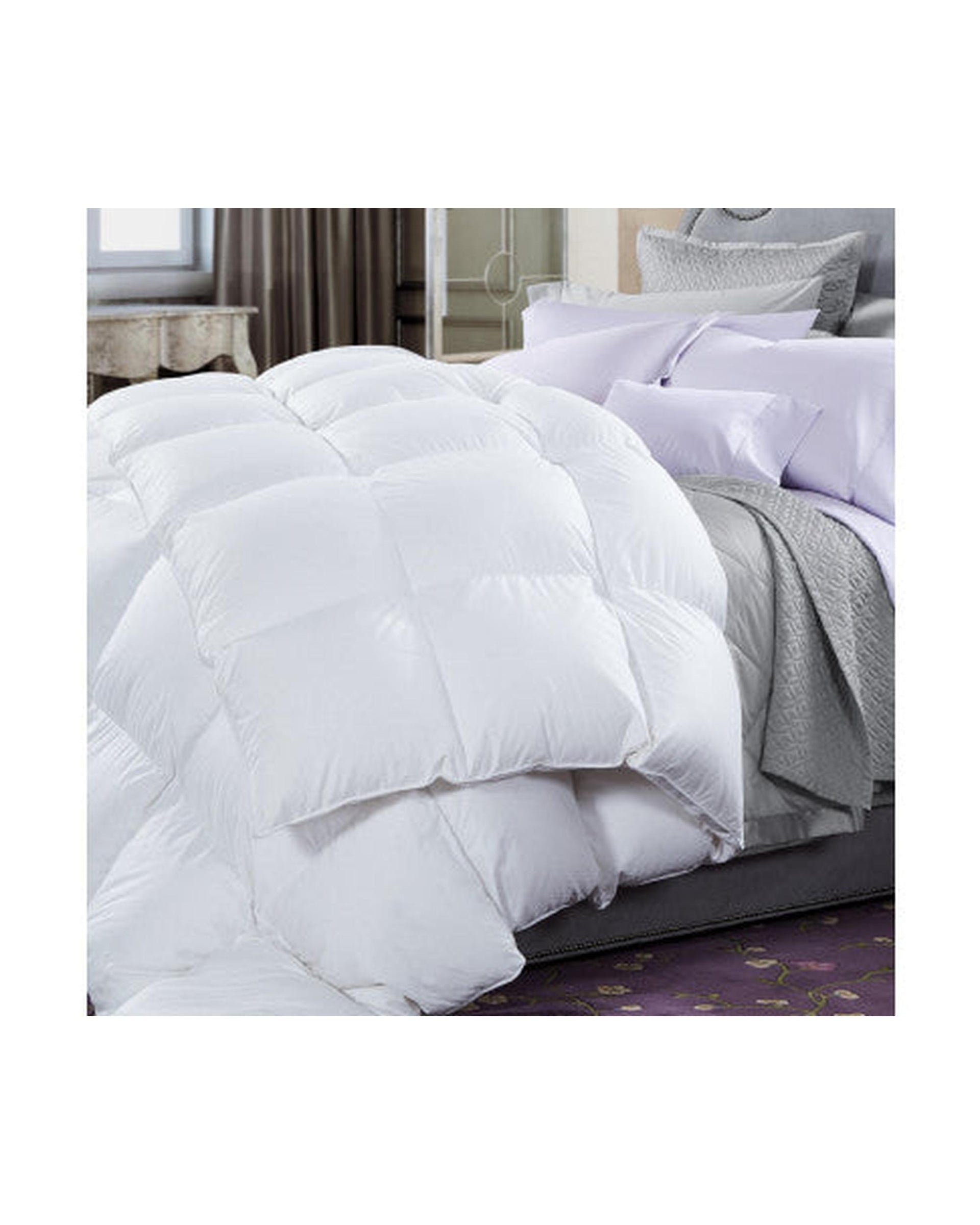 Royal Comfort 50% Duck Feather & 50% Duck Down Quilt 500GSM + Duck Pillows Twin Pack Combo Royal Comfort