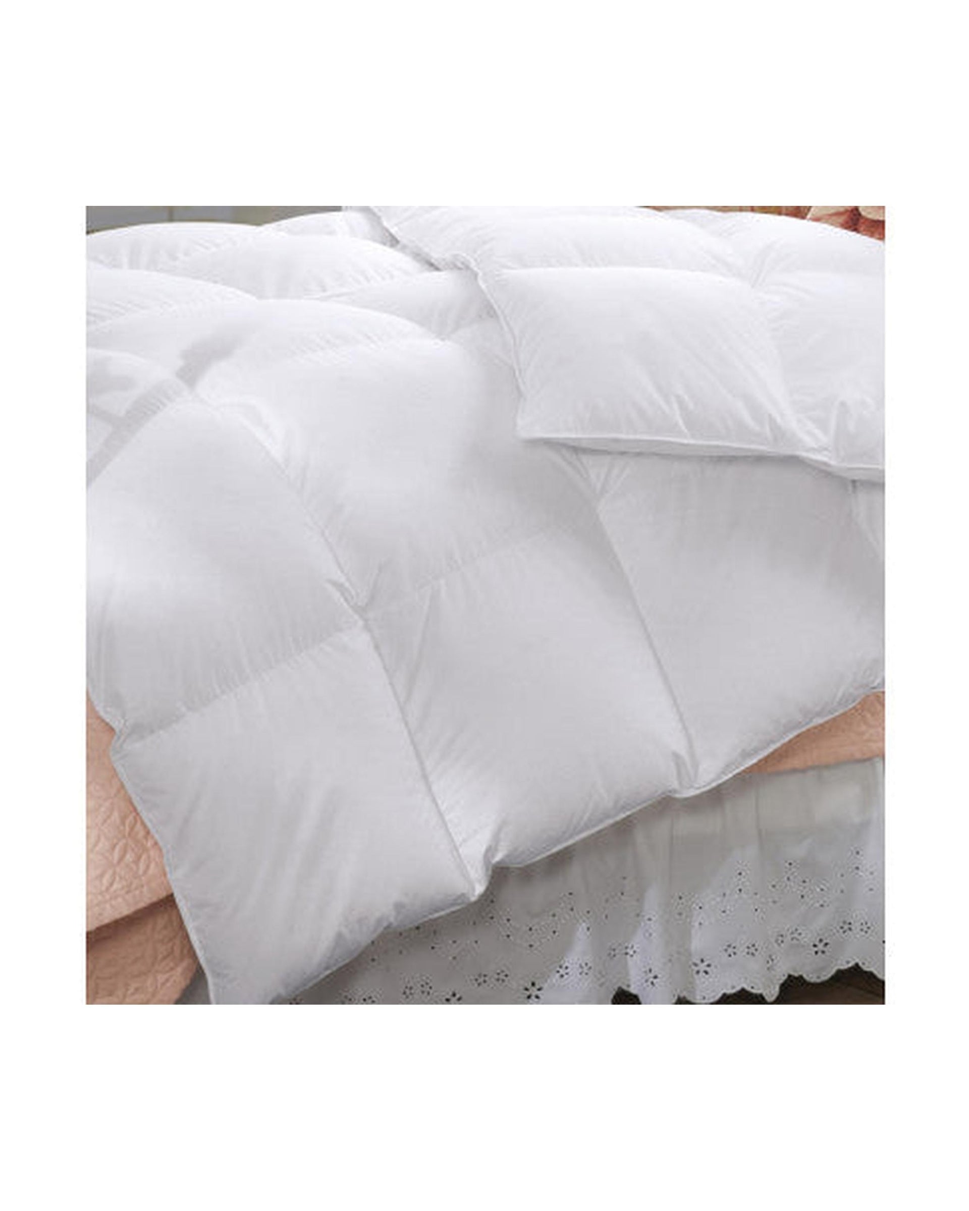 Royal Comfort 50% Duck Feather & 50% Duck Down Quilt 500GSM + Duck Pillows Twin Pack Combo Royal Comfort