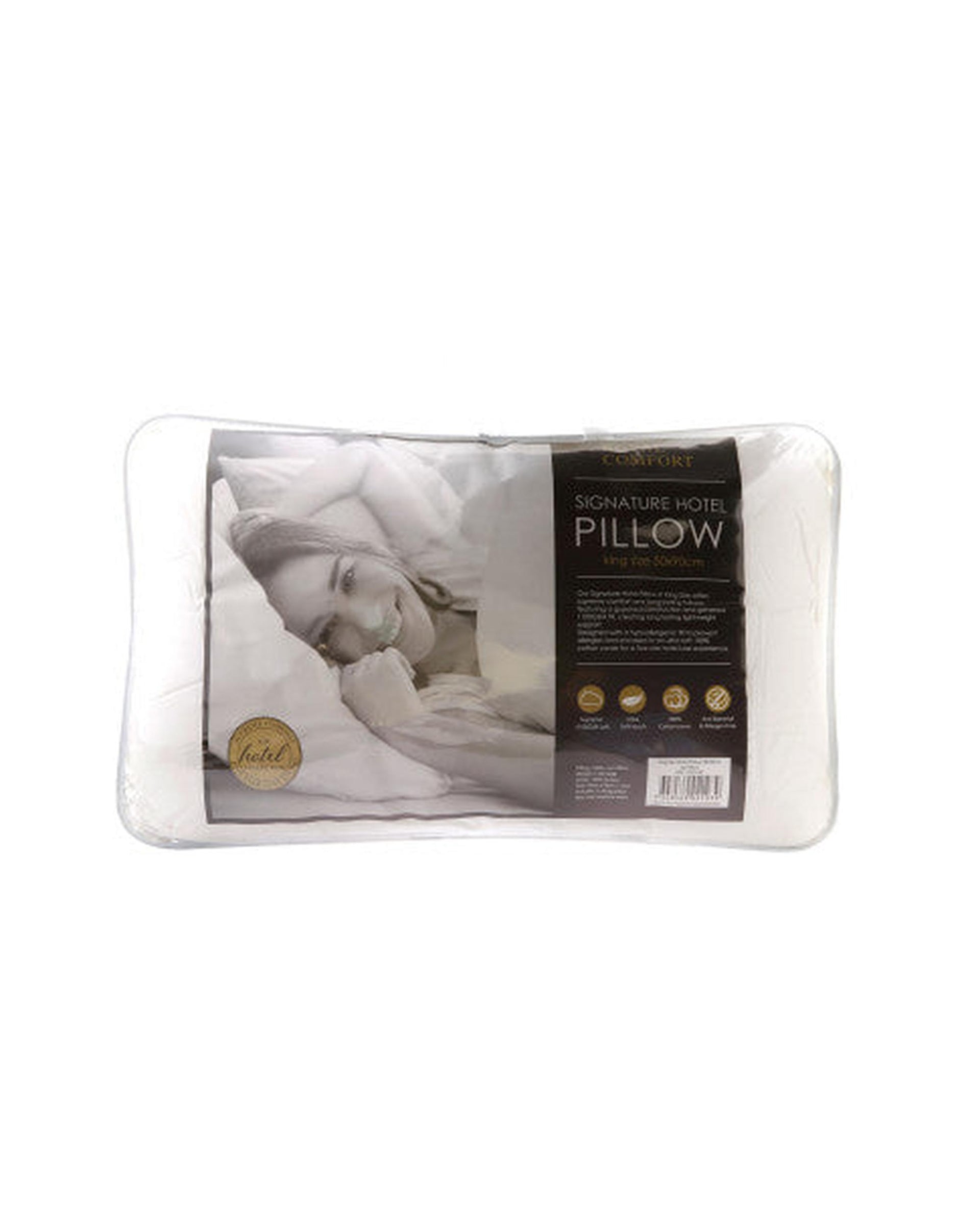 Royal Comfort Cotton Cover 233TC Microfibre Luxury Signature Hotel Pillow - 4 Pack Royal Comfort