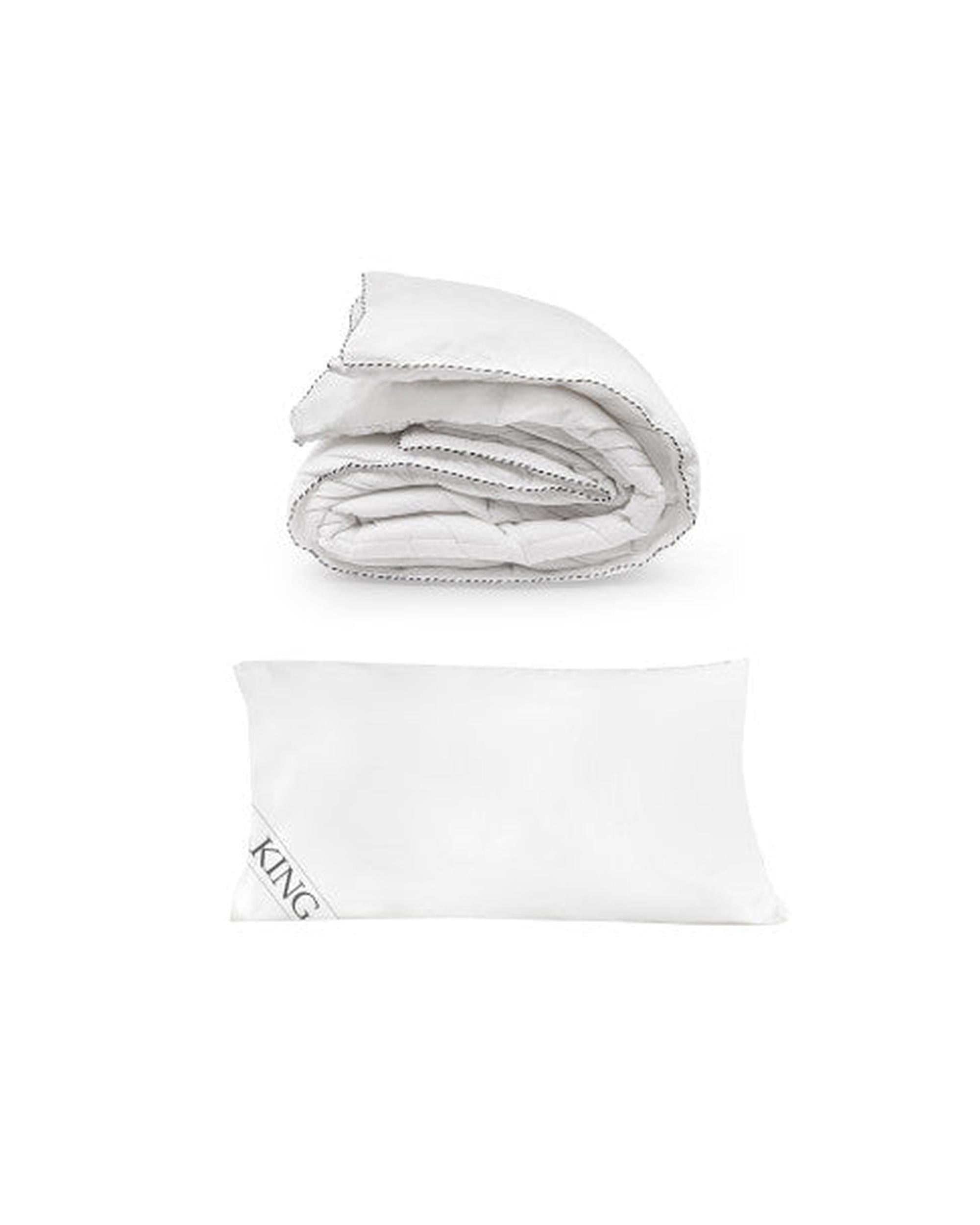 Royal Comfort 250GSM Bamboo Blend Quilt With 1100GSM King Size Hotel Pillow Bedding Set Royal Comfort