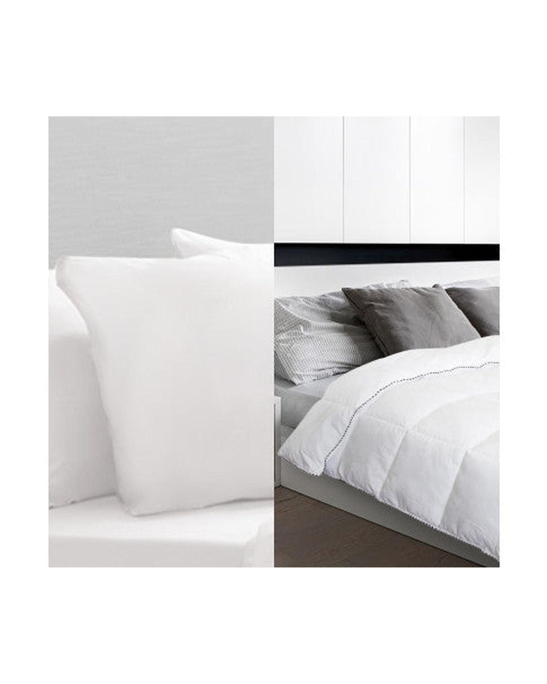 Royal Comfort 250GSM Bamboo Blend Quilt With 1100GSM King Size Hotel Pillow Bedding Set Royal Comfort