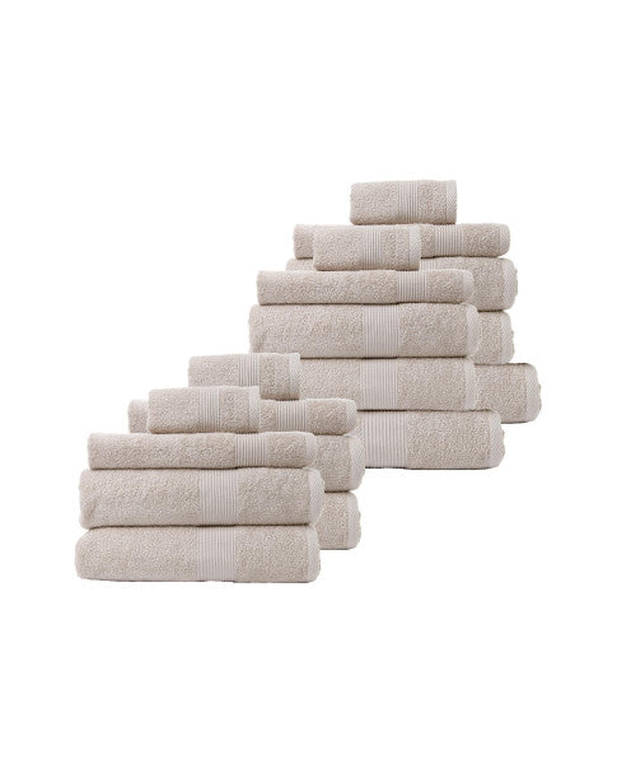 Royal Comfort 18 Piece Cotton Bamboo Towel Bundle Set 450GSM Royal Comfort