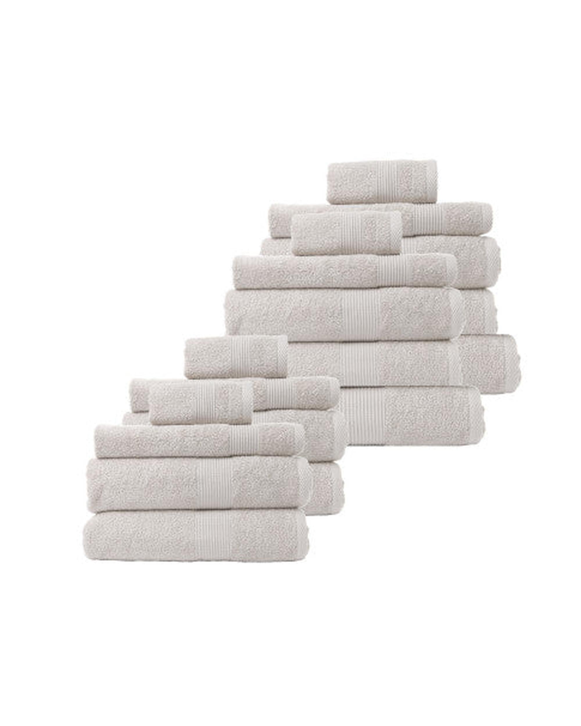 Royal Comfort 18 Piece Cotton Bamboo Towel Bundle Set 450GSM Royal Comfort