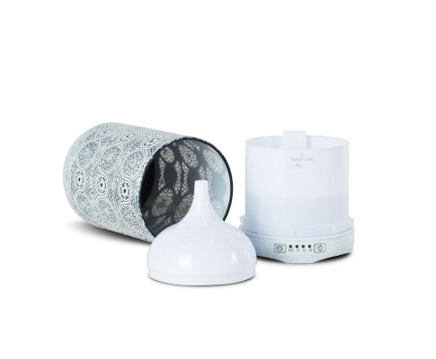 260ml Metal Essential Oil and Aroma Diffuser-Vintage White Big Bedding Australia