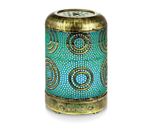 100ml Metal Essential Oil and Aroma Diffuser-Vintage Gold Big Bedding Australia