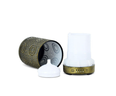 100ml Metal Essential Oil and Aroma Diffuser-Vintage Gold Big Bedding Australia