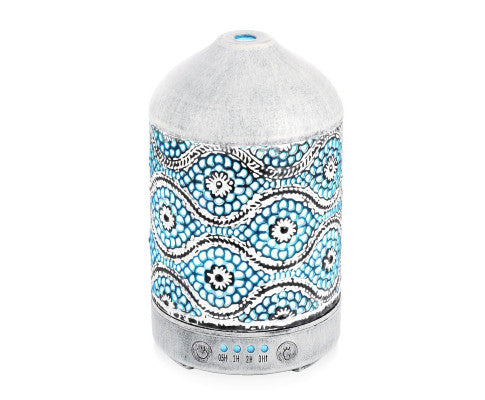 100ml Metal Essential Oil and Aroma Diffuser-Vintage White Big Bedding Australia