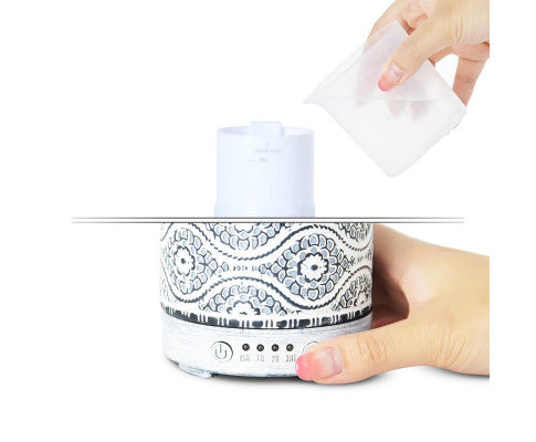 100ml Metal Essential Oil and Aroma Diffuser-Vintage White Big Bedding Australia