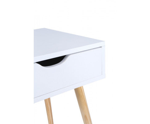 White Kuoluo Bedside Table Side Table Bedroom Drawers Set of 2 Big Bedding Australia