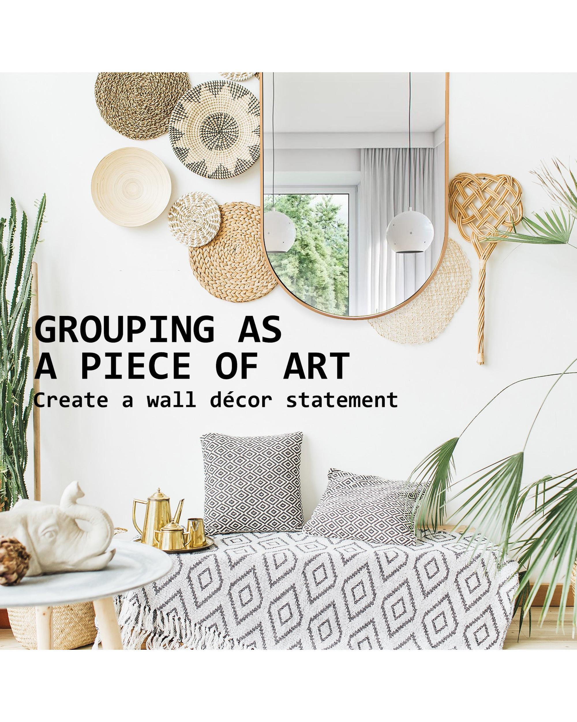 2 Set La Bella Gold Wall Mirror Oval Aluminum Frame Makeup Decor Bathroom Vanity 45x100cm Big Bedding Australia