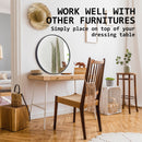 2 Set La Bella Black Wall Mirror Round Aluminum Frame Makeup Decor Bathroom Vanity 70cm Big Bedding Australia