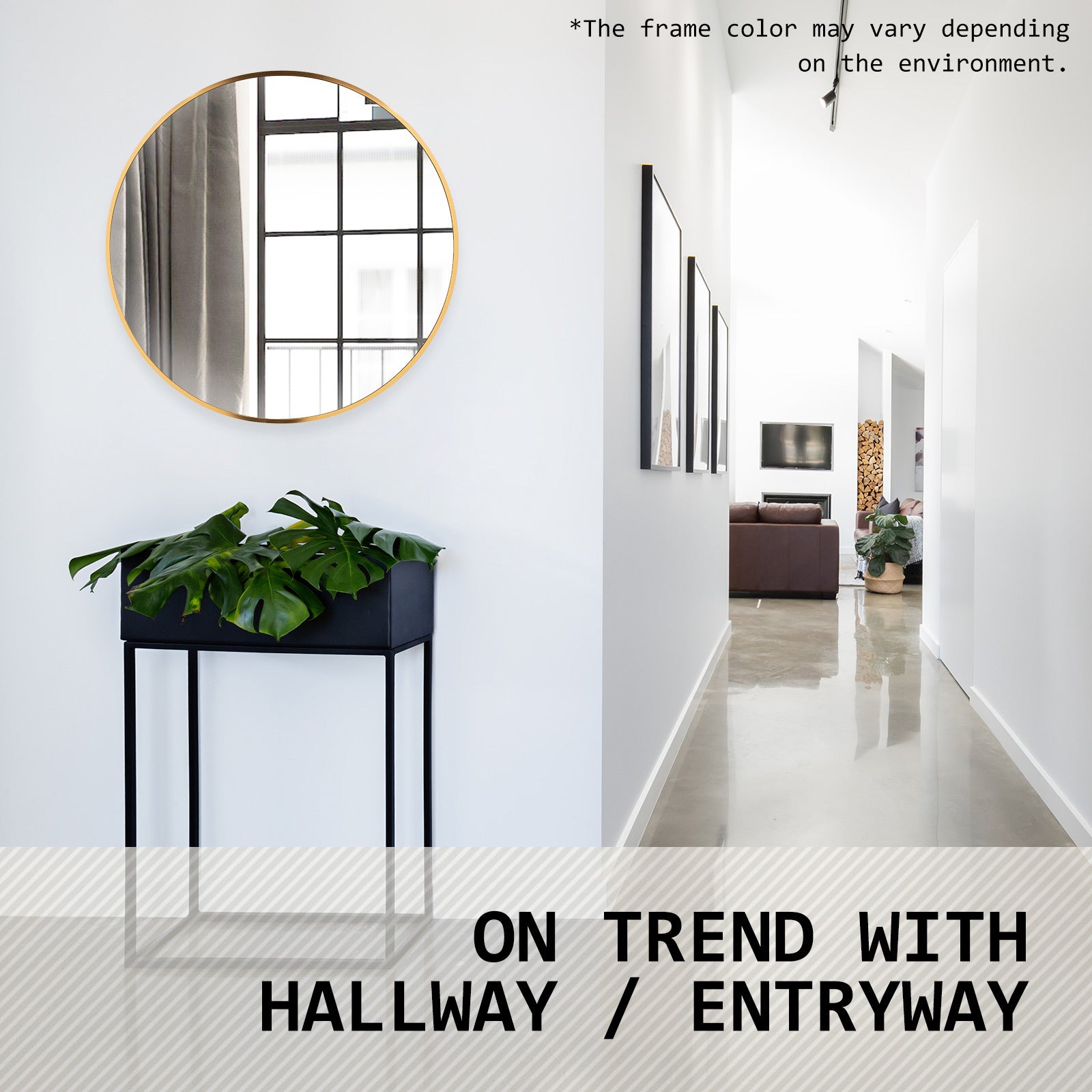 2 Set La Bella Gold Wall Mirror Round Aluminum Frame Makeup Decor Bathroom Vanity 50cm Big Bedding Australia