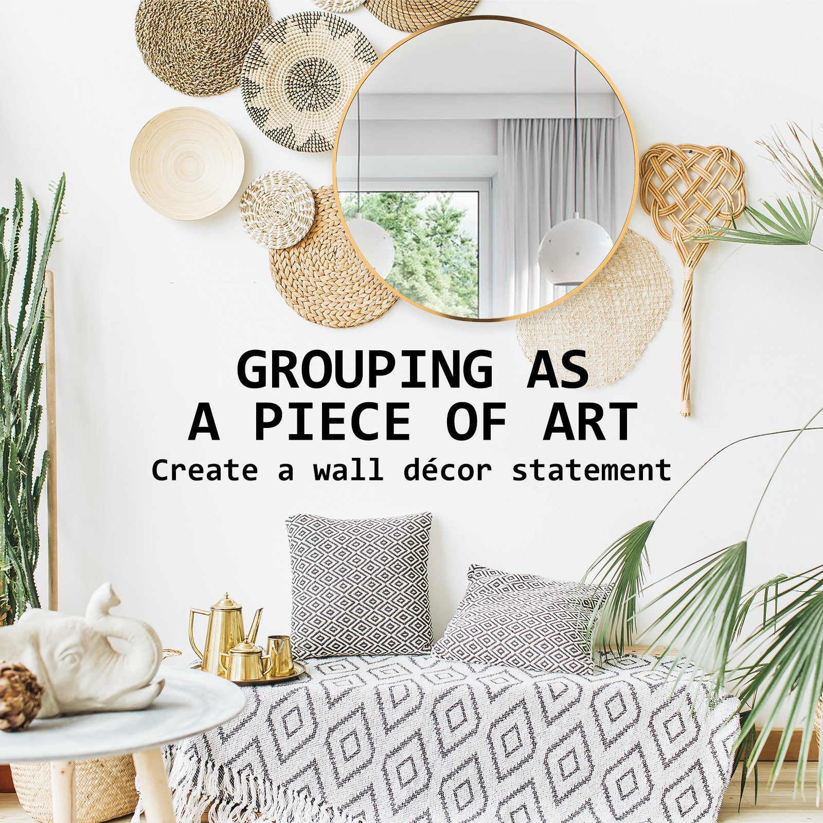 2 Set La Bella Gold Wall Mirror Round Aluminum Frame Makeup Decor Bathroom Vanity 80cm Big Bedding Australia