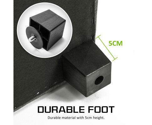 La Bella Dark Grey Storage Ottoman Stool Fabric La Bella