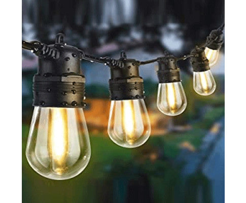 10 Bulbs 14M Festoon String Lights LED Waterproof Outdoor Christmas Party Big Bedding Australia