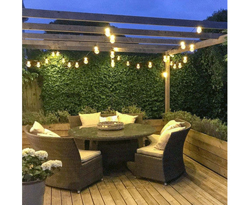 10 Bulbs 14M Festoon String Lights LED Waterproof Outdoor Christmas Party Big Bedding Australia