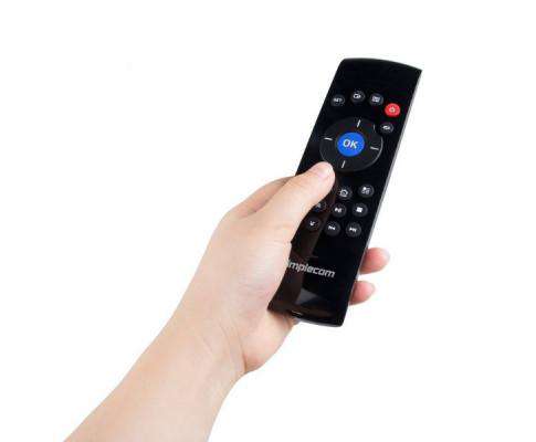 Simplecom TV Accessories RT200 Rechargeable 2.4G Wireless Remote Air Mouse and Keyboard Combo for PC Android TV Box