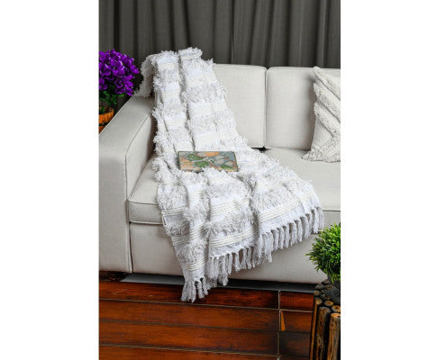 Bohemian White Throw blanket handwoven throw sofa throw Moroccan blanket throw navy blanket sofa boho decor mothers day gift Big Bedding Australia