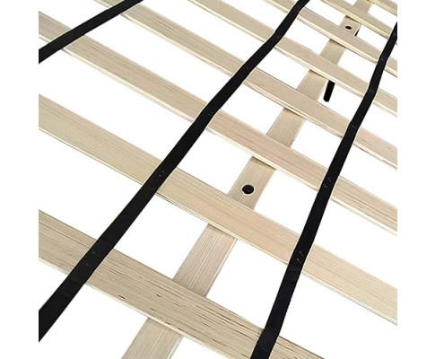 Anna Bedframe  Velvet Fabric Blue Melbournians Furniture