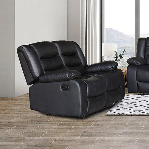 Fantasy Recliner Pu Leather 2R Black Melbournians Furniture