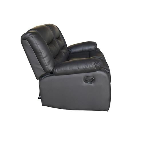 Fantasy Recliner Pu Leather 2R Black Melbournians Furniture