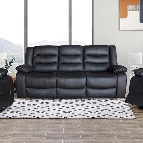 Fantasy Recliner Pu Leather 3R Black Melbournians Furniture