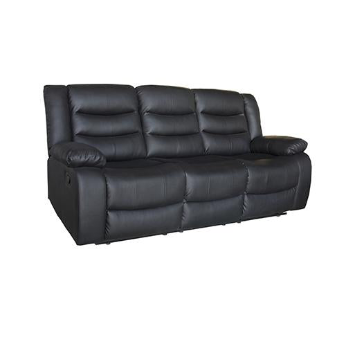 Fantasy Recliner Pu Leather 3R Black Melbournians Furniture