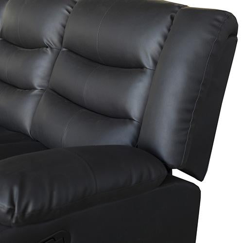 Fantasy Recliner Pu Leather 3R Black Melbournians Furniture