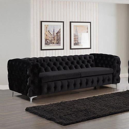 Jacques 3 Seater Black Colour Melbournians Furniture