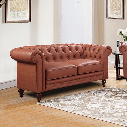 Madeline 2 Seater Brown Melbournians Furniture
