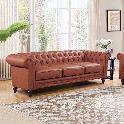 Madeline 3 Seater Brown Melbournians Furniture