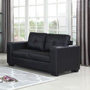 Nikki Sofa Black Colour 2 Seater PU Leather Melbournians Furniture