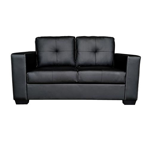 Nikki Sofa Black Colour 2 Seater PU Leather Melbournians Furniture