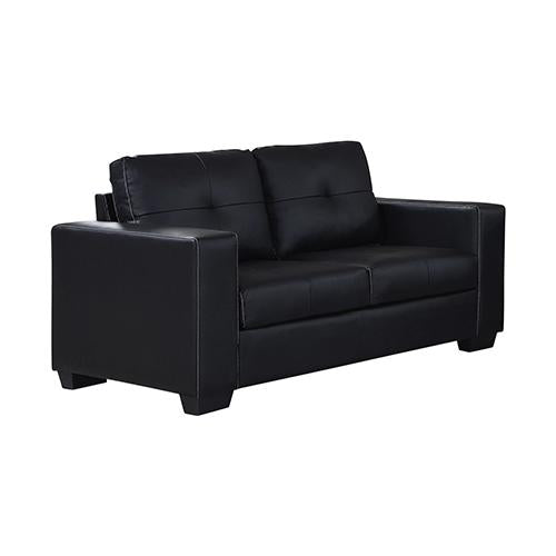 Nikki Sofa Black Colour 2 Seater PU Leather Melbournians Furniture
