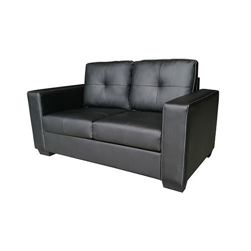 Nikki Sofa Black Colour 2 Seater PU Leather Melbournians Furniture