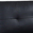 Nikki Sofa Black Colour 2 Seater PU Leather Melbournians Furniture