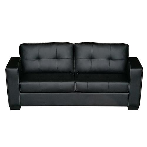 Nikki Sofa Black Colour 3 Seater PU Leather Melbournians Furniture