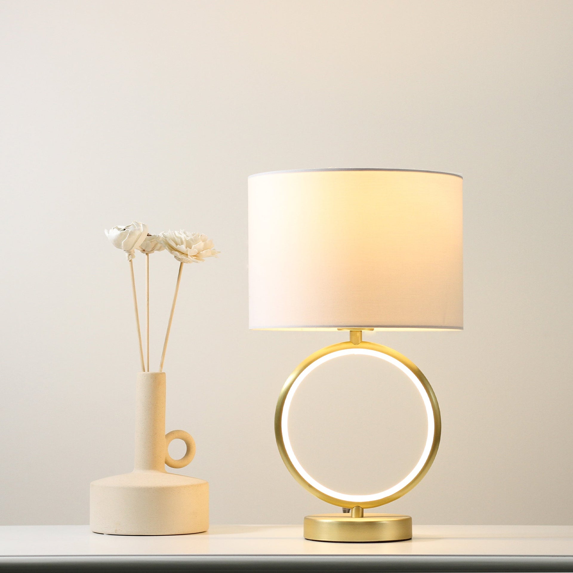 Marie Table Lamp - Brass Big Bedding Australia